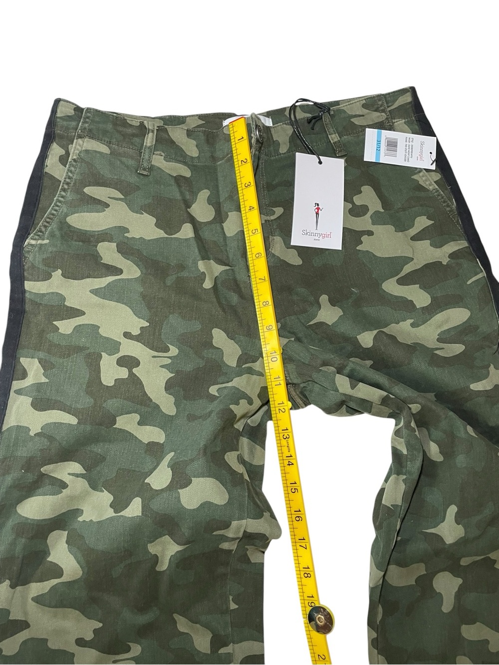 Skinnygirl Utility Jogger Camo Pants NWT Size 31/12 Side Stripe Trendy - Picture 6 of 11
